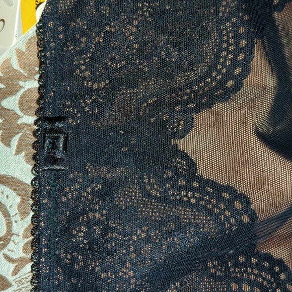 🤍 Women's Vintage Black Nude European Burlesque Mesh Briefs Panties M - Picture 2 of 10